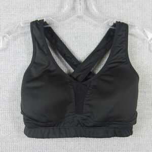 Saucony Sports Bra Womens 32D Black High Impact Back Athleisure Training Active